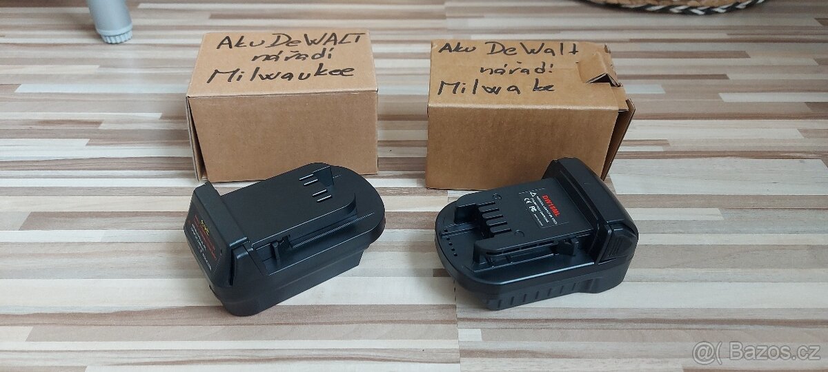 Adapér-Redukce Milwaukee M18 nářadí, pro Aku DeWALT. - 2