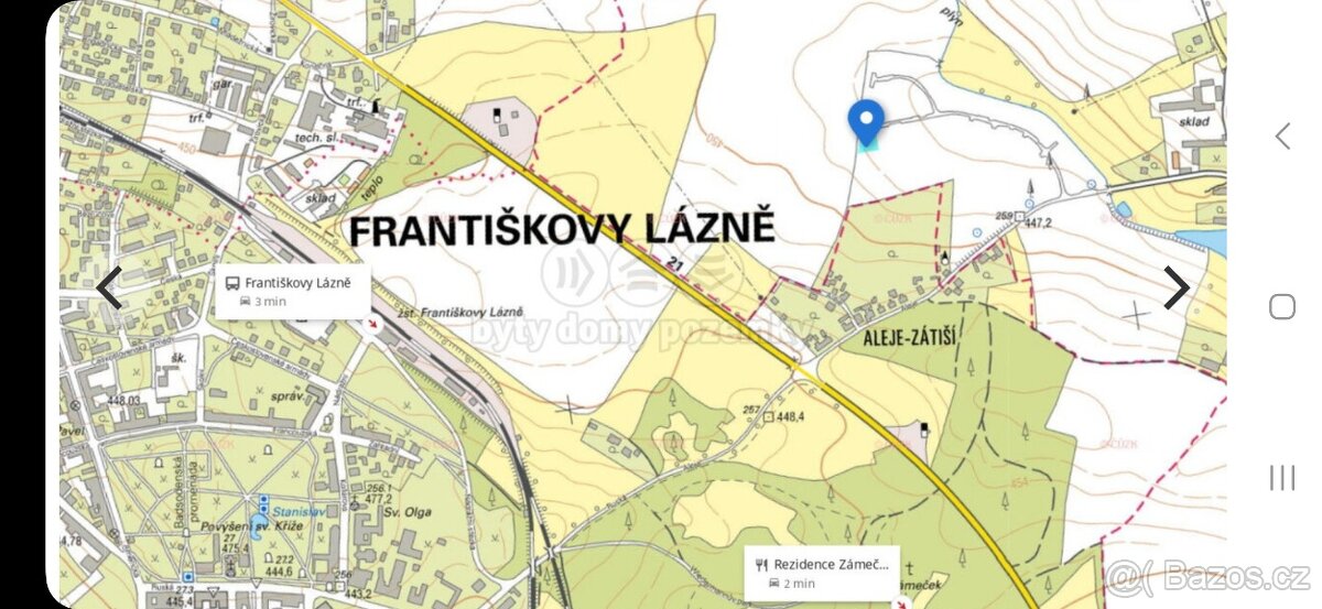 Prodej stavebniho pozemku Aleje-zátiši Františkovi lazně - 2