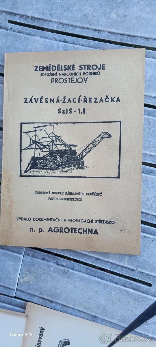 Staré příručky zemědělské stroje - 2