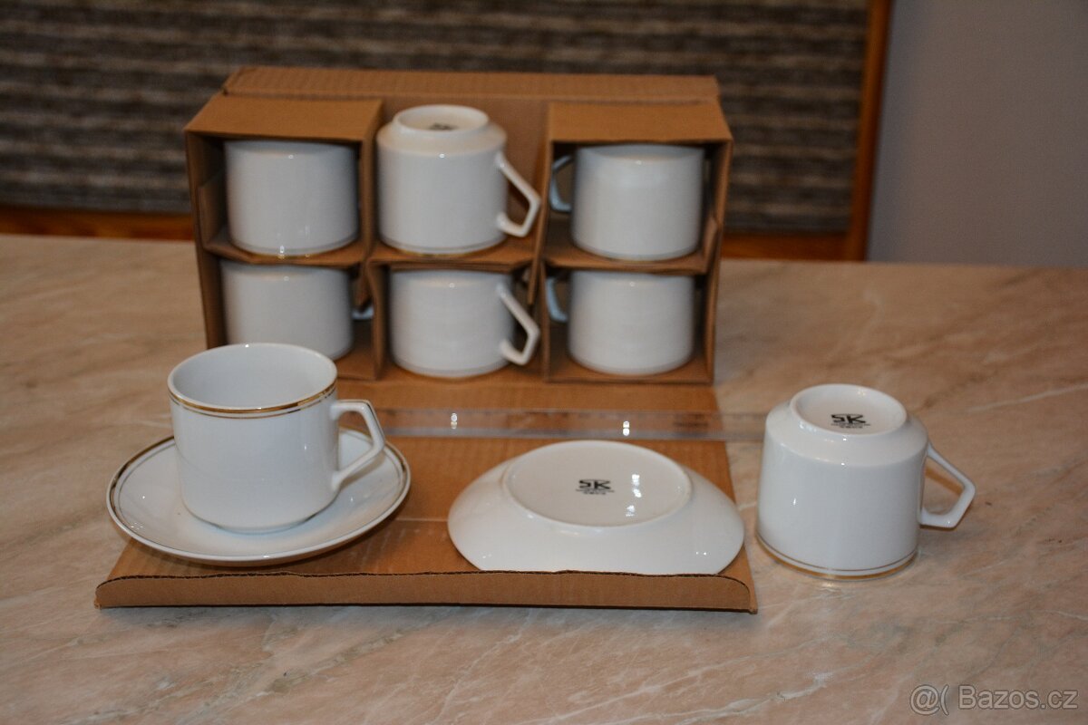 Retro set šálků na kávu Čína - 2