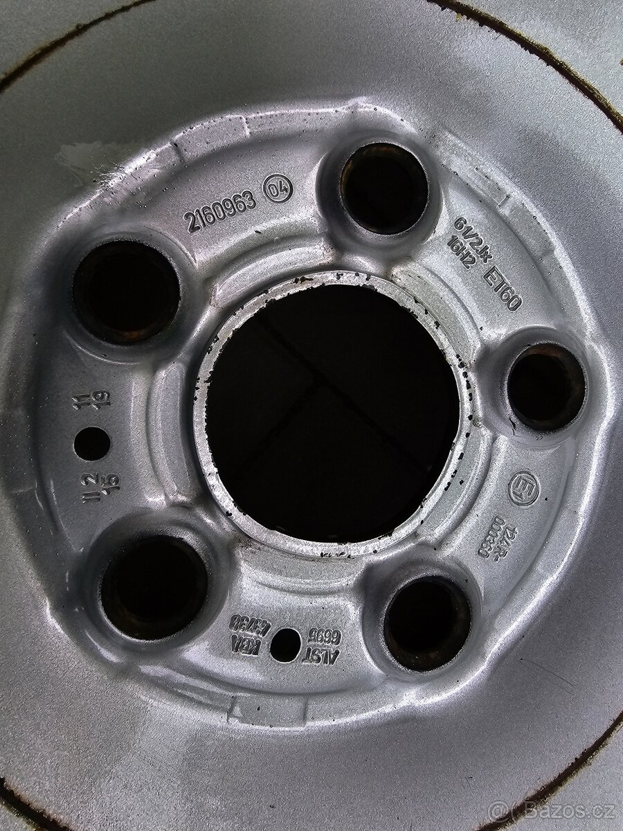 Zimní plechové disky kola R16 5x120 VW Crafter - 2