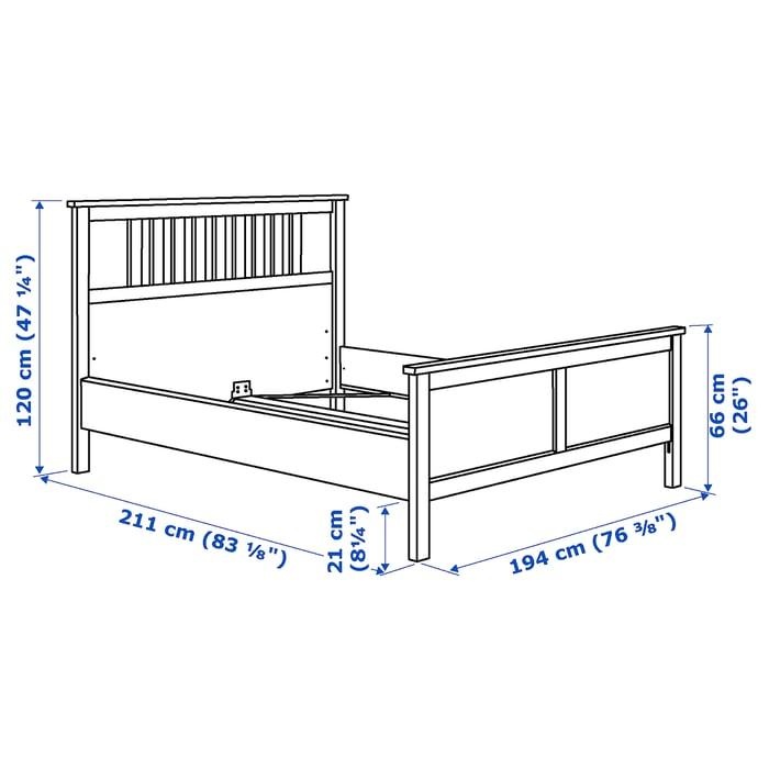 Postel IKEA Hemnes včetně roštů 180x200 - 2