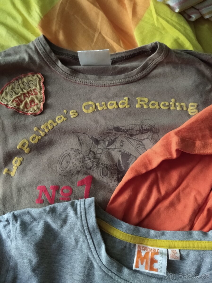 3 trika s dl. rukávem, vel. 140 - 2