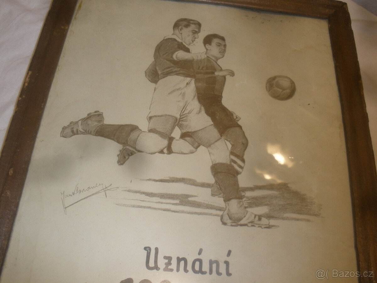 Fotbal historie -starý diplom - 2