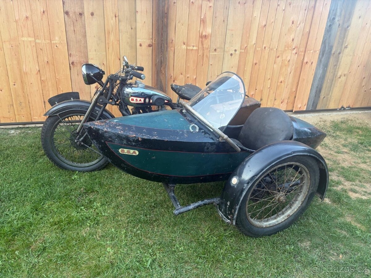 BSA sloper OHV + side - 2