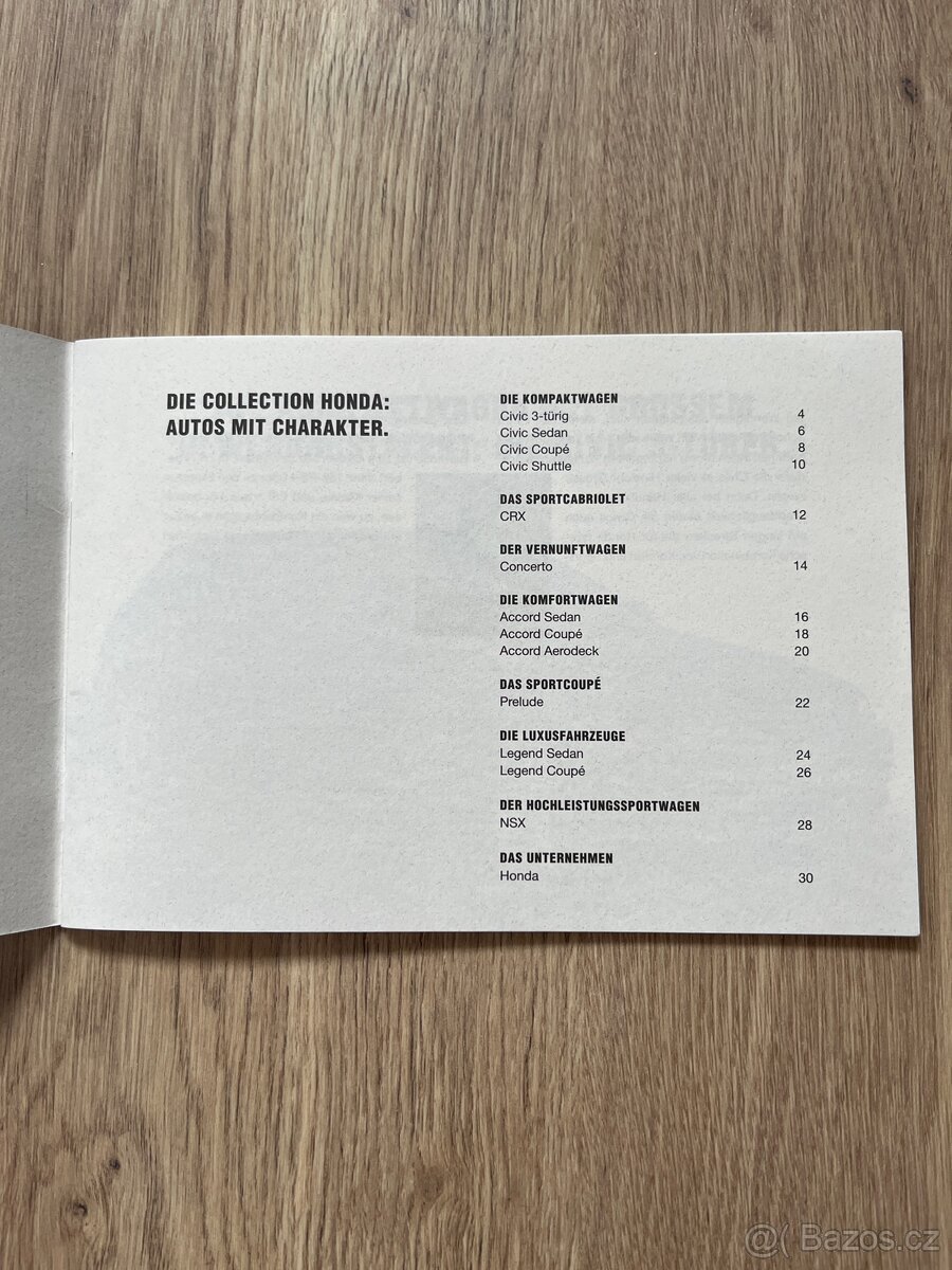 Katalog prospekt brožura Honda - 2