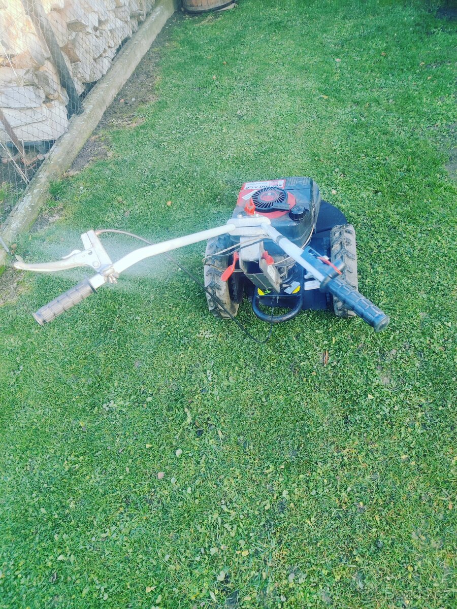 Bubnová sekačka,motor 4takt 5,5hp a rotavátor sestava - 2