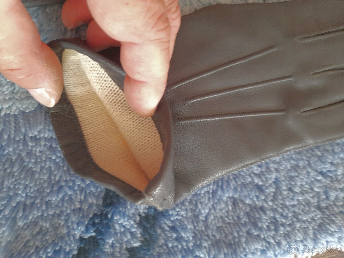 kozene damske rukavice nenosene - 2