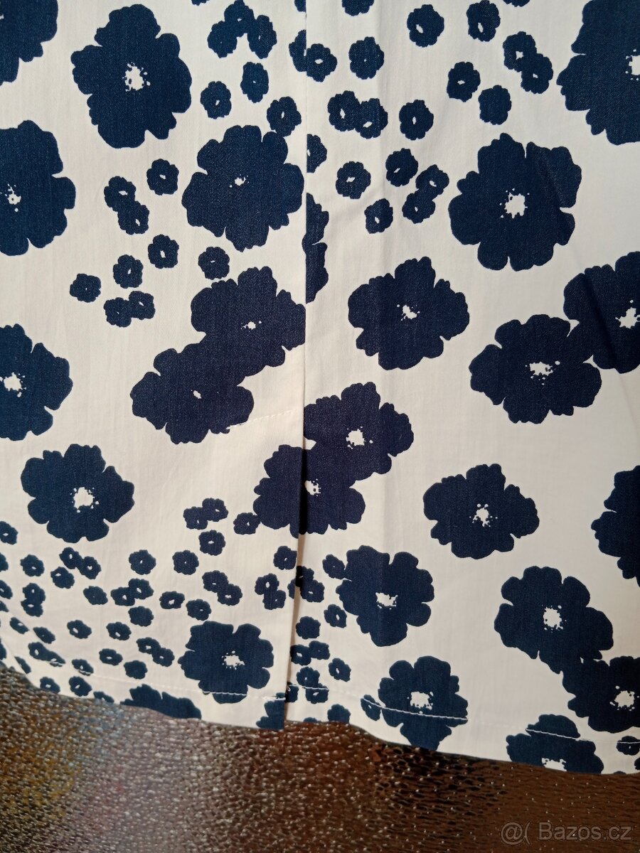 Dámské modrobílé květované šaty - 2