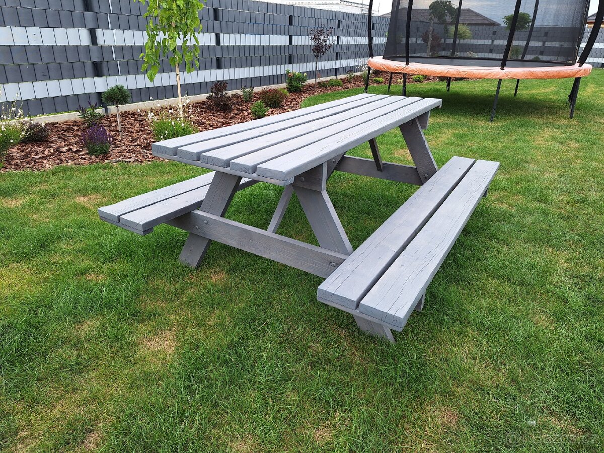 Zahradní lavice - pivní set 200 cm - 2