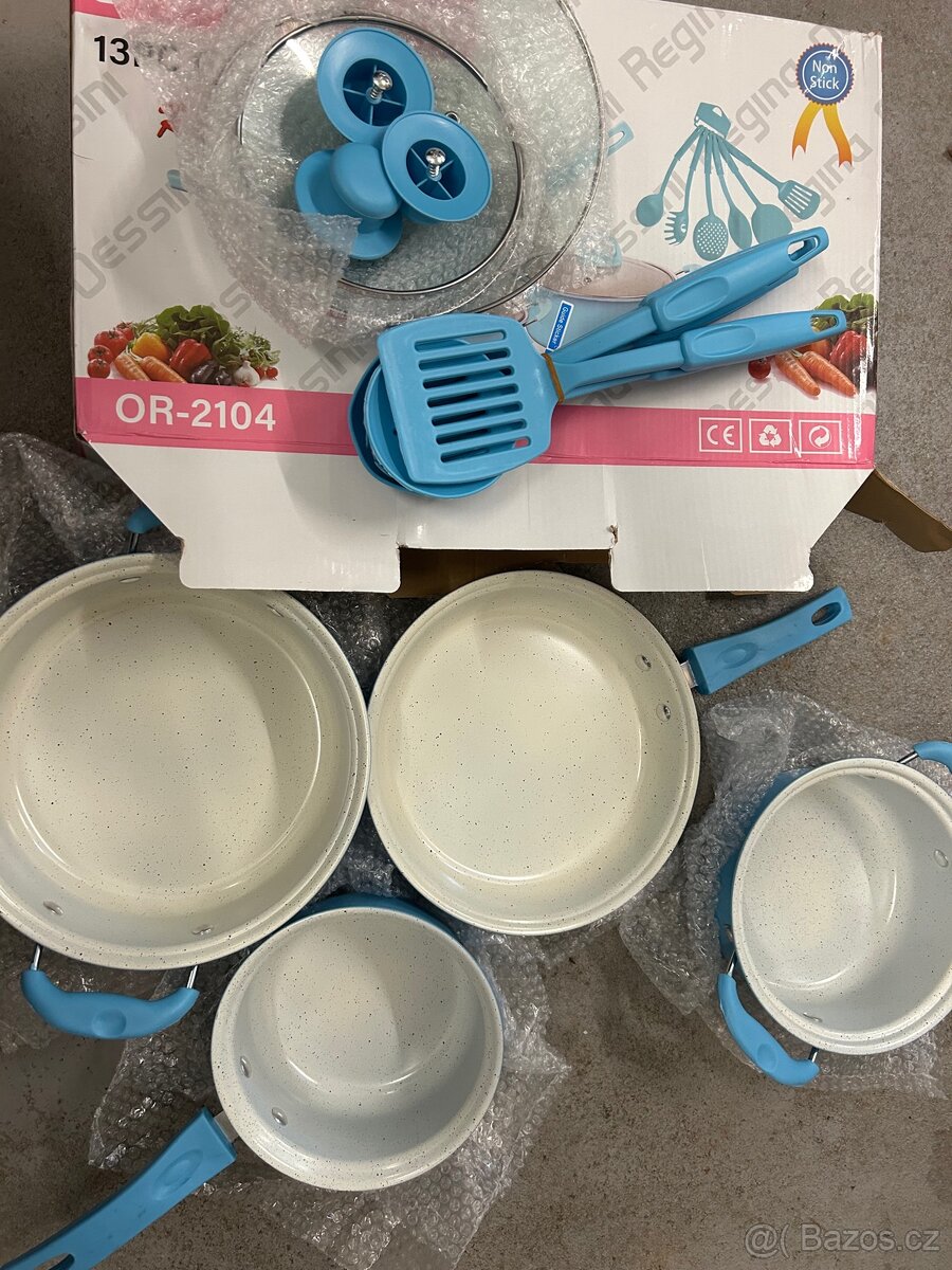 13dílná nepřilnavá sada nádobí s kamenným povrchem - 2