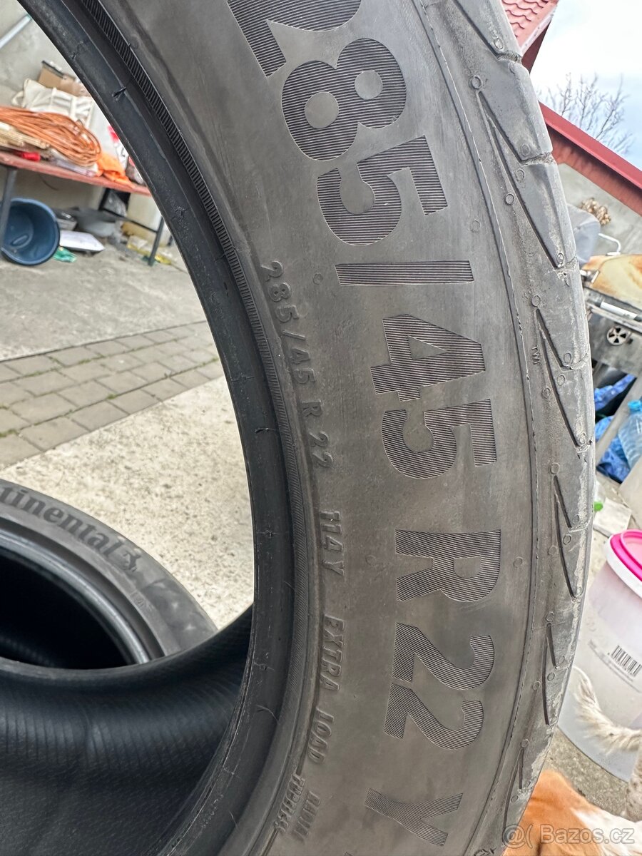 2x Letní pneu Continental 285/45 R22 DOT 2021 - 2