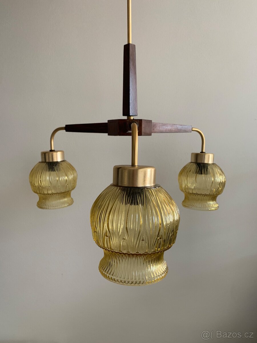 PRODÁM TŘÍRAMENNÝ RETRO LUSTR - 2