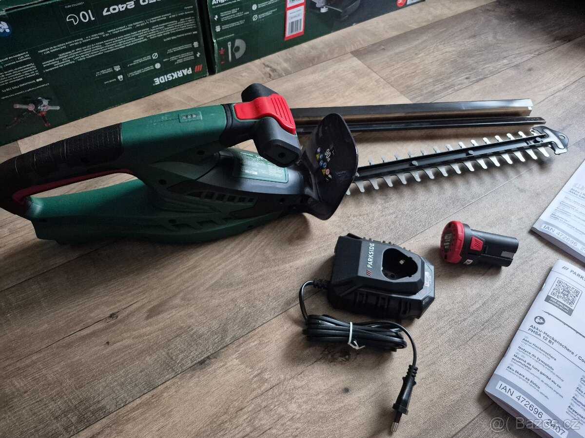 Aku nůžky na živý plot parkside V12 - 2