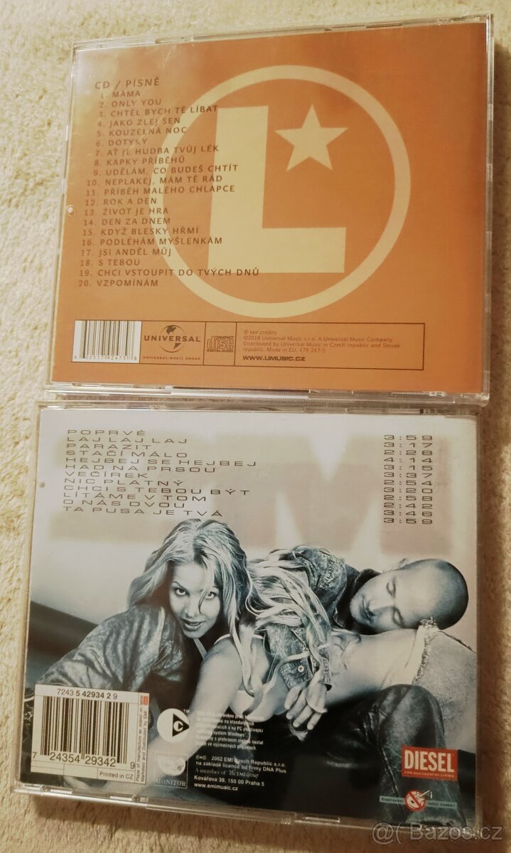 Prodám 2x CD LUNETIC - BEST OF, 2M - POPRVÉ - 2