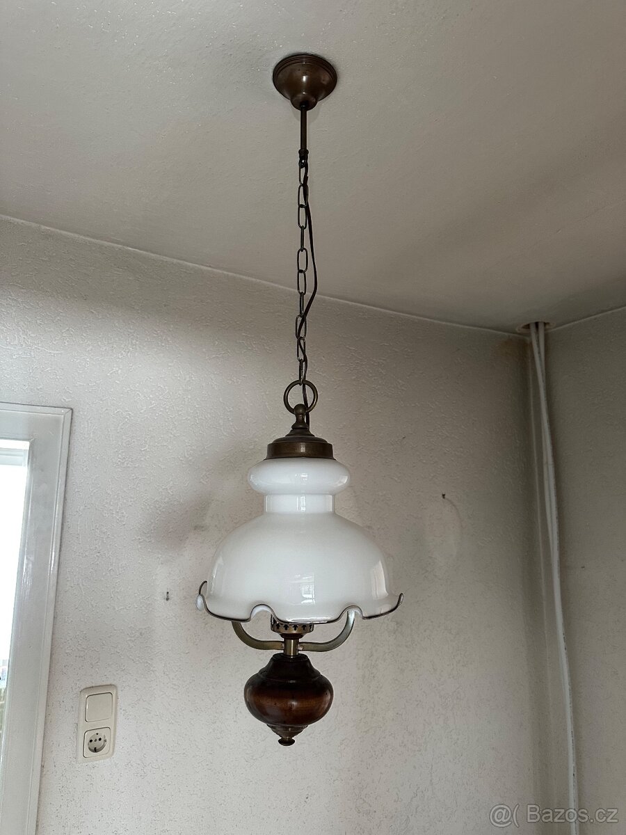 Rustikální holandské svítidlo, lampa 3kusy - 2