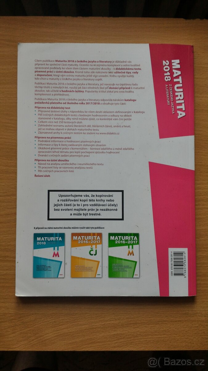 Maturita 2018 z českého jazyka a literatury - 2