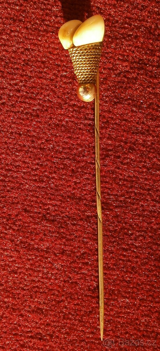Zlatá jehlice RU 3,15 g - 2