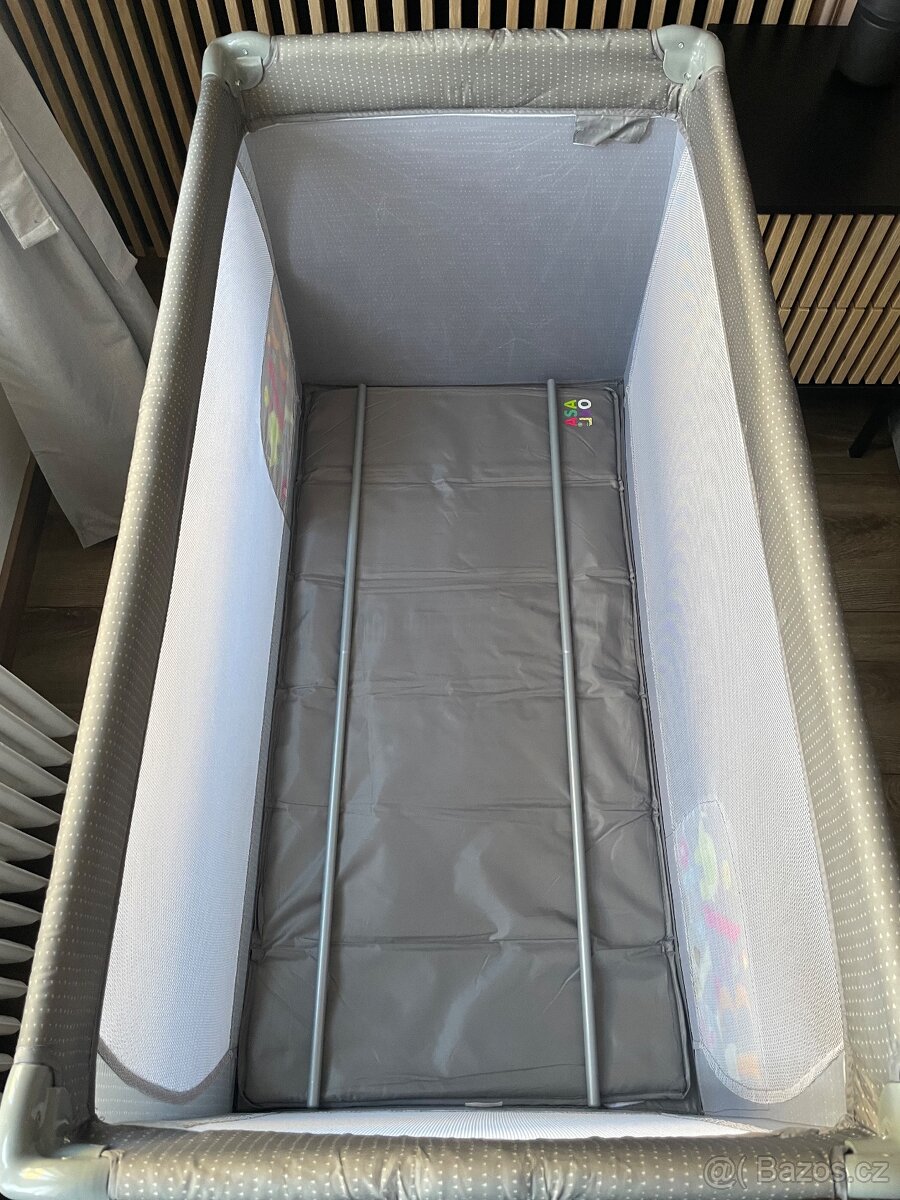 Dětská přenosná postýlka zn. ASALVO +2x matrace - 2