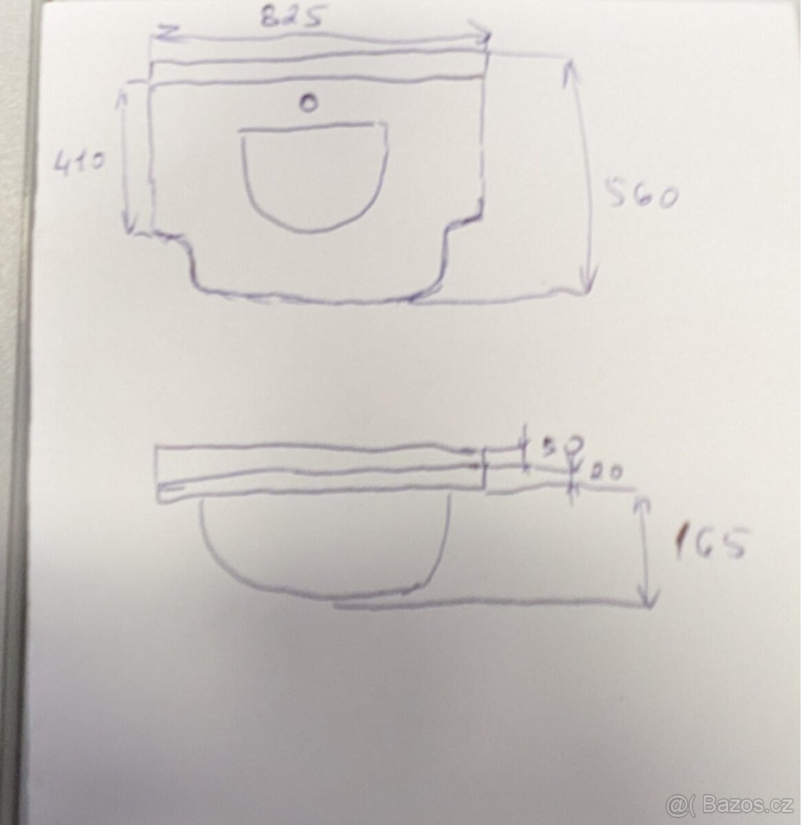 Umyvadlo z mramoru 82,5cm - 2