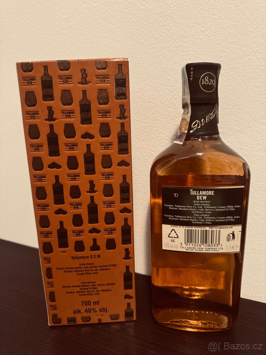 TULLAMORE D.E.W. - ORIGINAL - oranžová krabice - 2