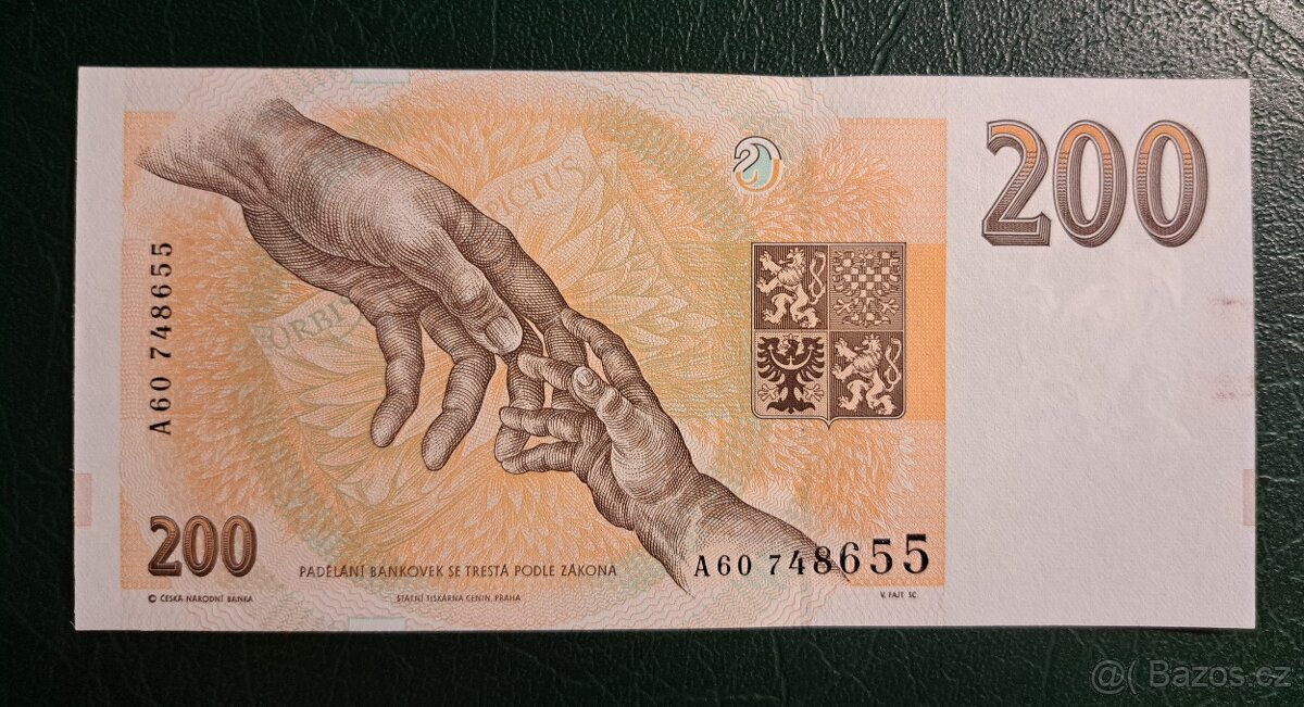 200 Kč 1993 - VZÁCNÉ - 2
