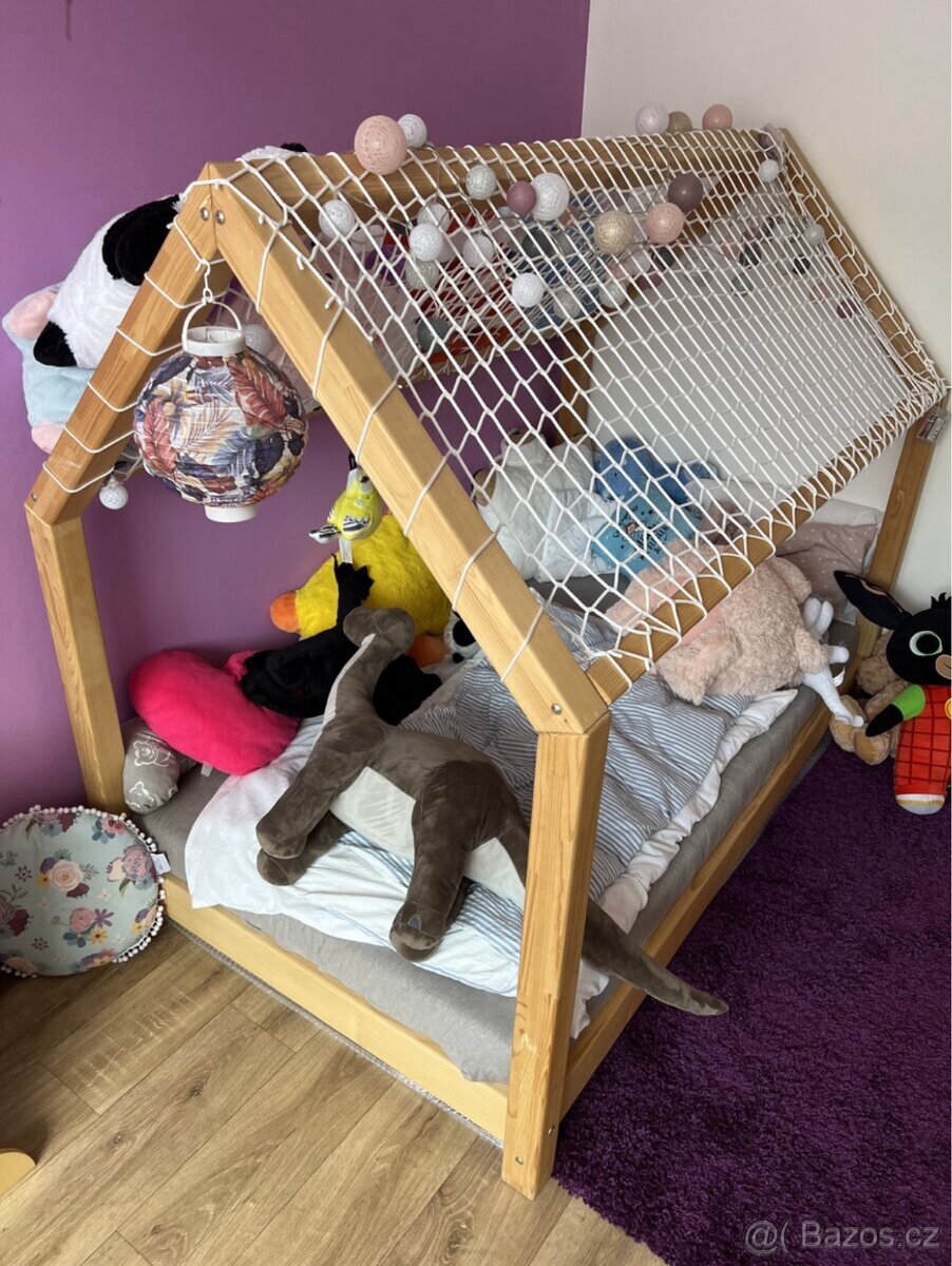 Domečková postel Benlemi + nová matrace - 2