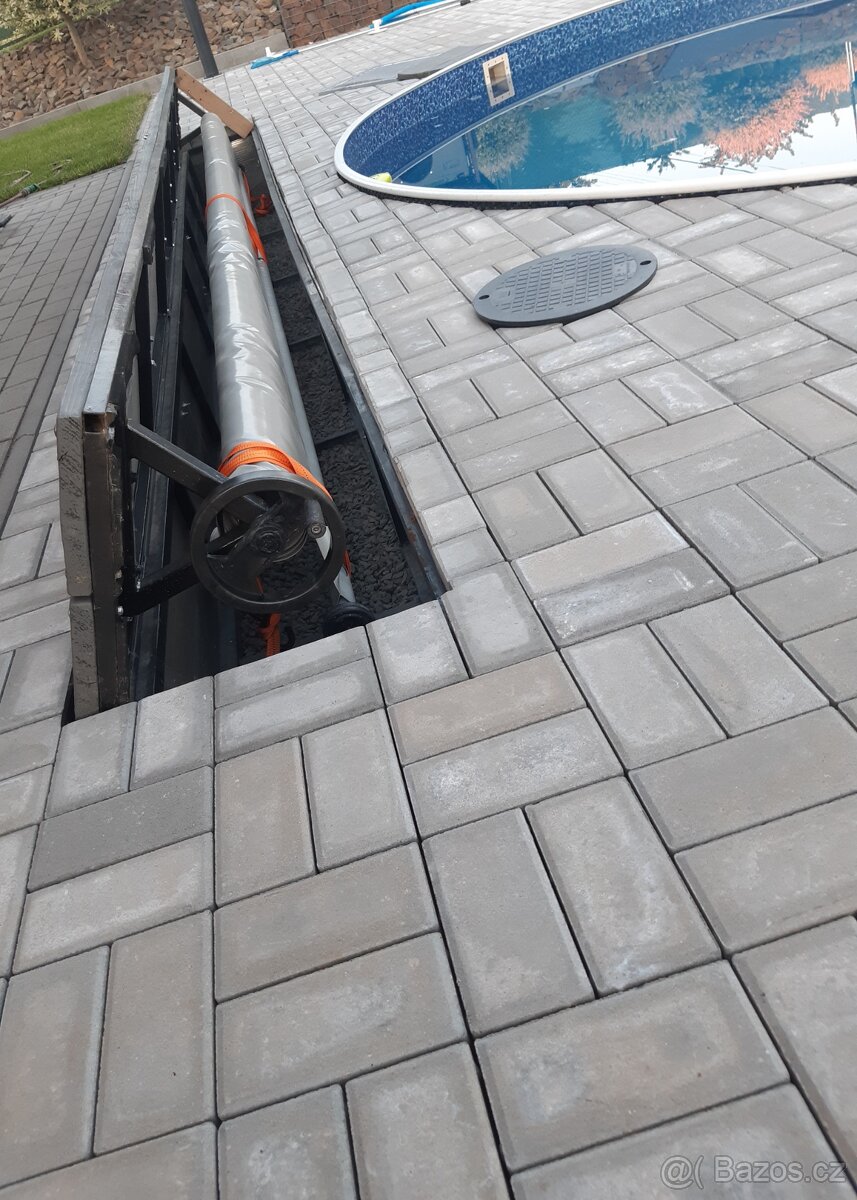 Zastřešení bazénů plachtou + naviják - 2