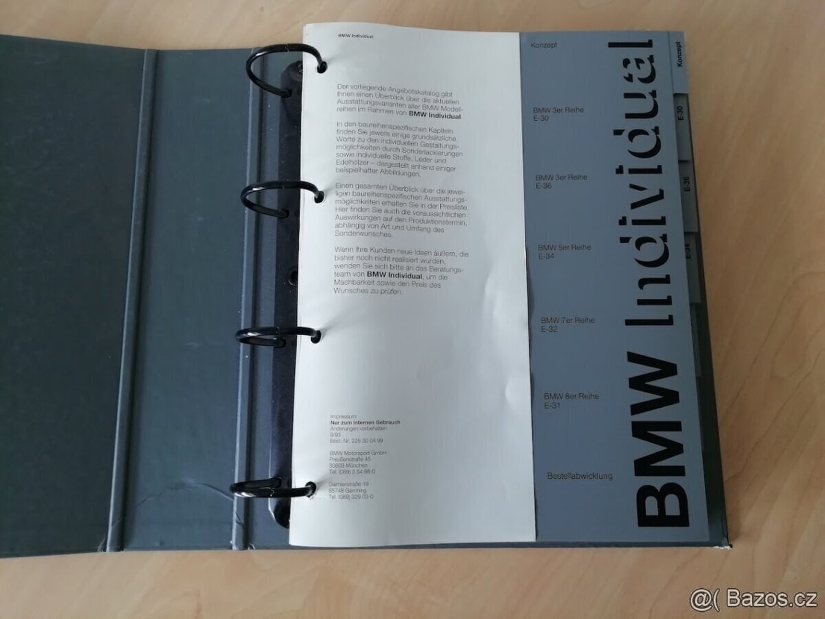 BMW INDIVIDUAL + VHS E30, E36, E34, E32, E31 - 2