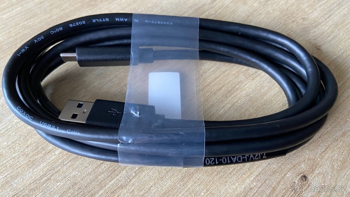 USB 3.1 kabel USB-A - USB-C 1,8m - 2