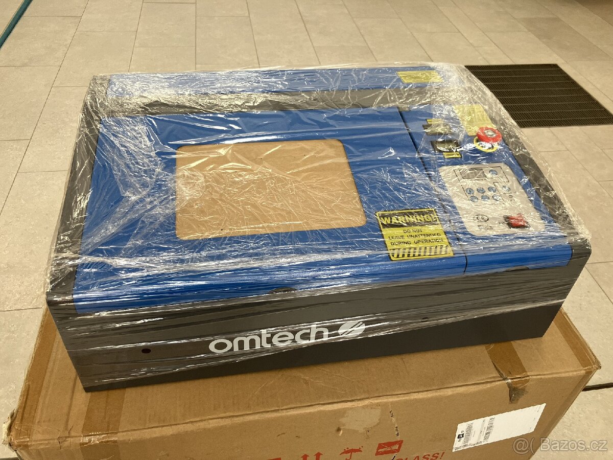 CO2 laser, laserová gravírka OMTech 40W 200x300mm - 2