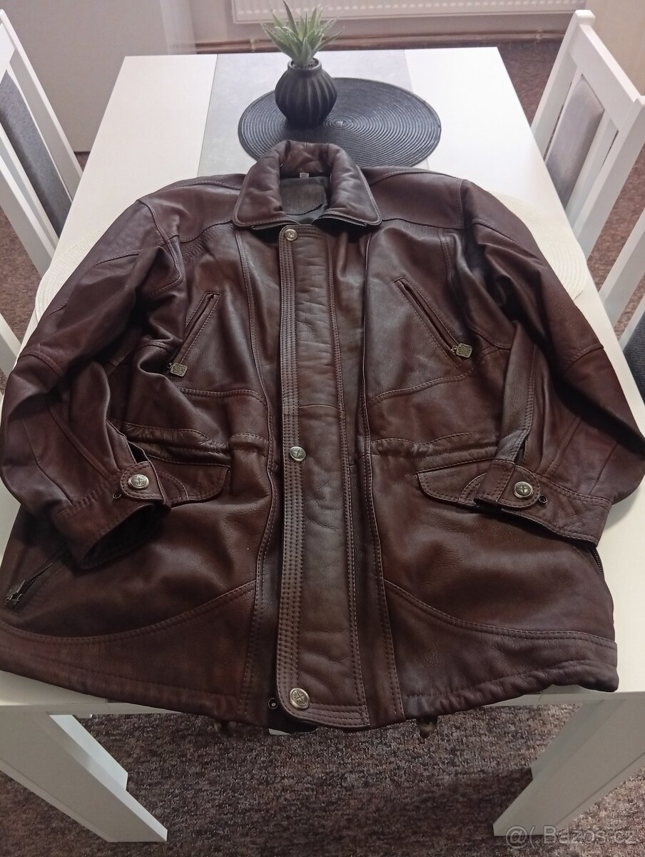 Prodám koženou bundu velikost 56 třikrát nošené - 2