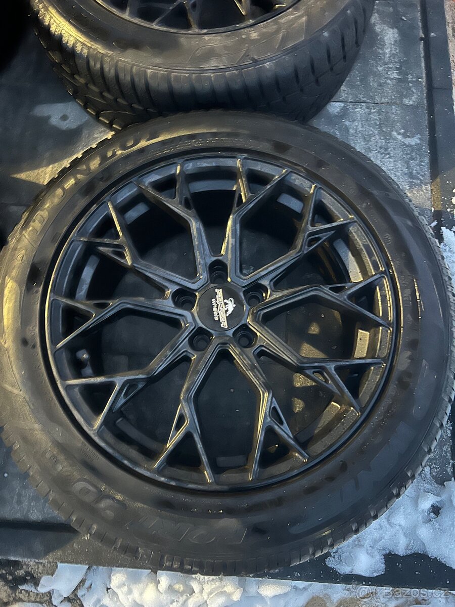 Alu kola 5x112 r18 zimní Dunlop 235/55/18 - 2