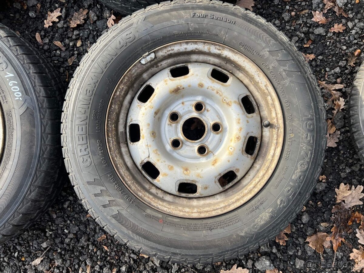 194. sada zimní zátěžová kola 195/70 r15 C 5x112 VW Škoda - 2