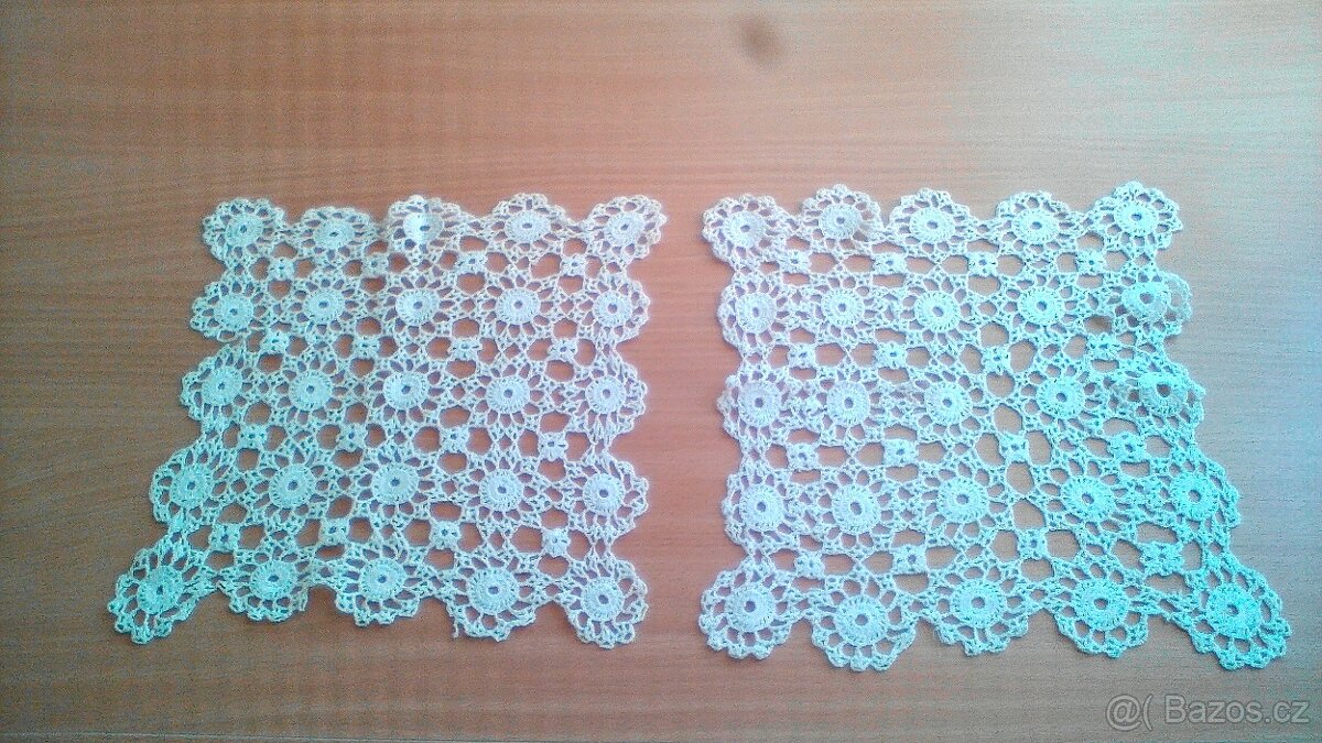 Retro (50. léta): háčkované dečky, rukavičky, kapesníček - 2