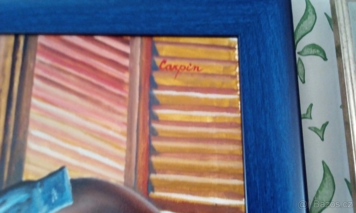 Originál plátno akt "Očekávání" - Carpin - Nadymáček - 2