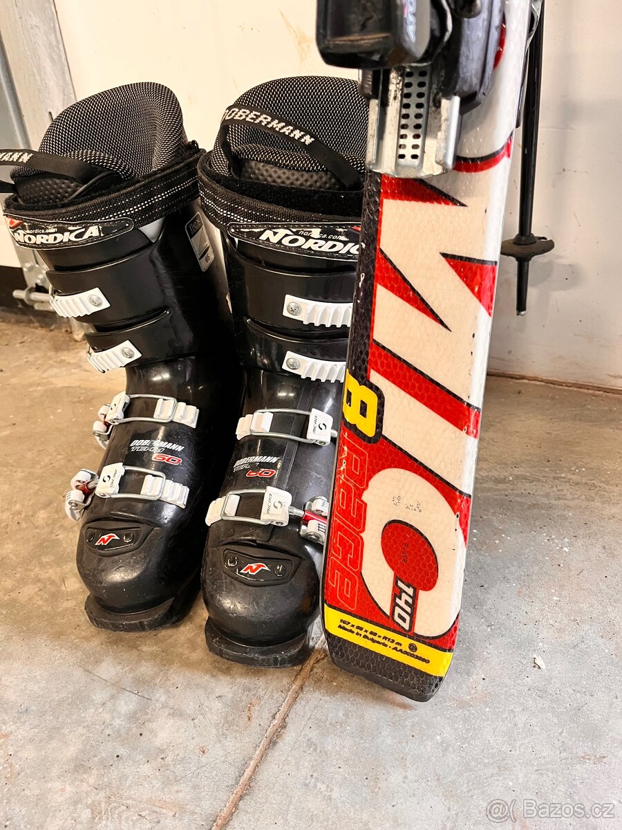 Atomic Lyže 140cm + lyžáky - 2