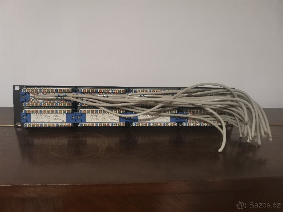 Patch panel 48 portů cat. 5 - 2