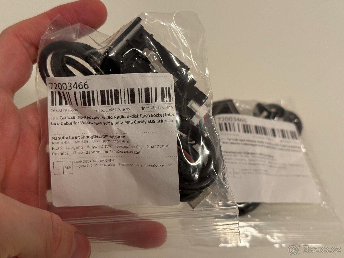 Car USB Socket pro VW Golf 5 6 Jetta Caddy EOS Scirocco - 2