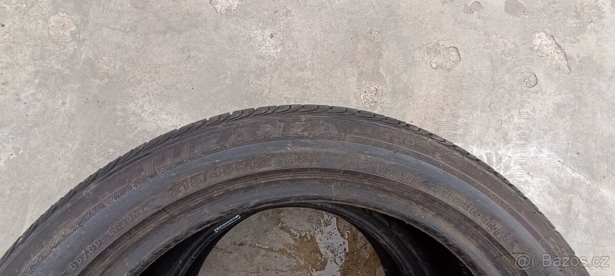 Letní pneu bridgestone 215/45R16 86H - 2