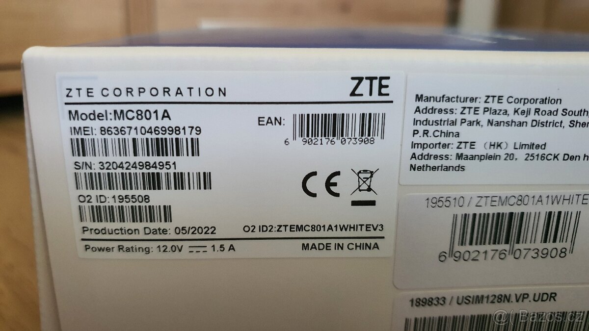 5G modem ZTE MC801A (O2 5G Box) - 2