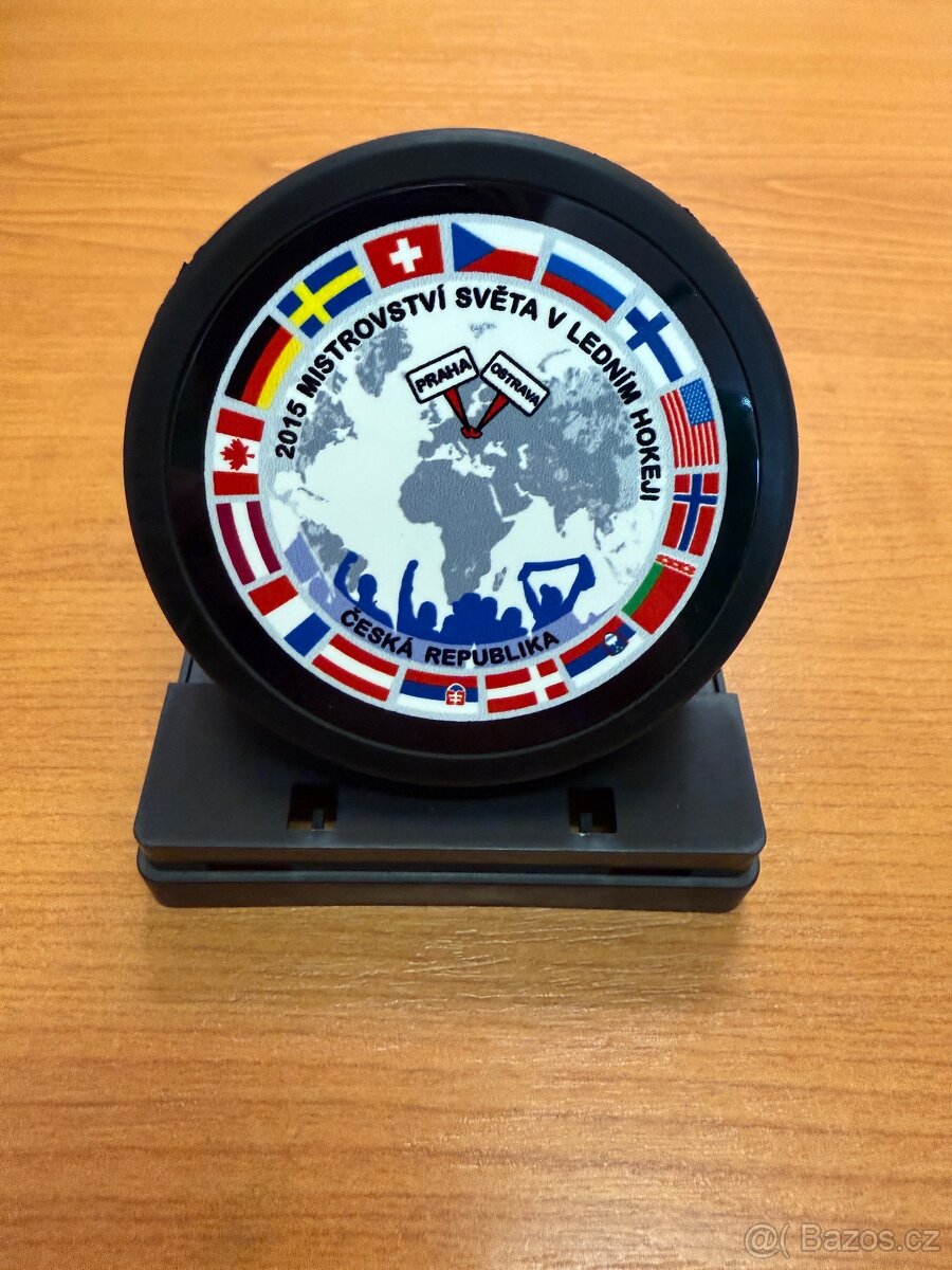 Kovový puk OFFICIAL Rubena - IIHF MS 2015 Česko - plaketa - 2