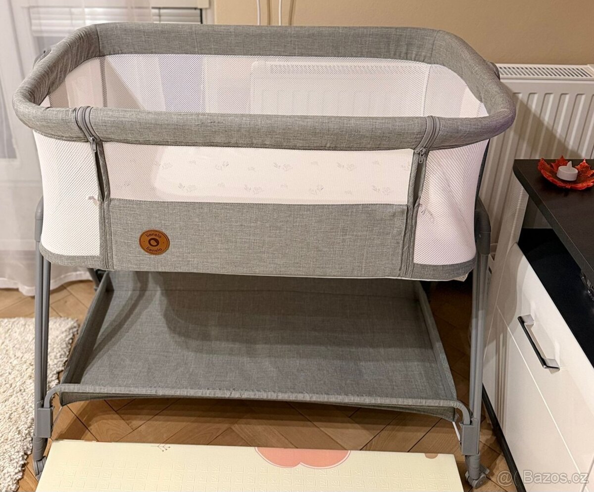 Přidavná postýlka Lionelo Luna grey - 2