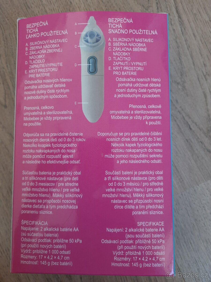 NOVÁ Elektrická odsávačka hlenů - 2