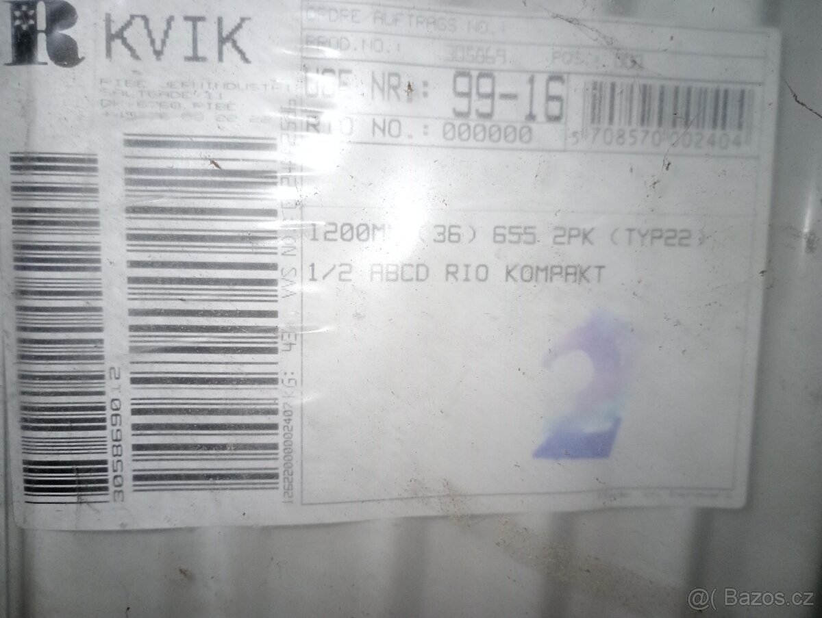 Nové deskové radiátory - 17kusů - 2