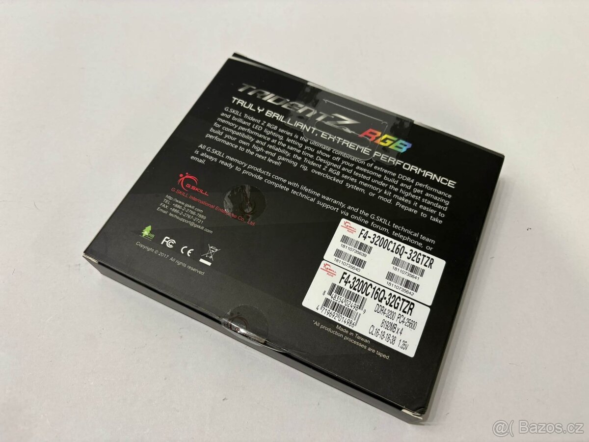 GSKILL DDR4 TridentZ RGB 4x8GB 3200MHz - 2