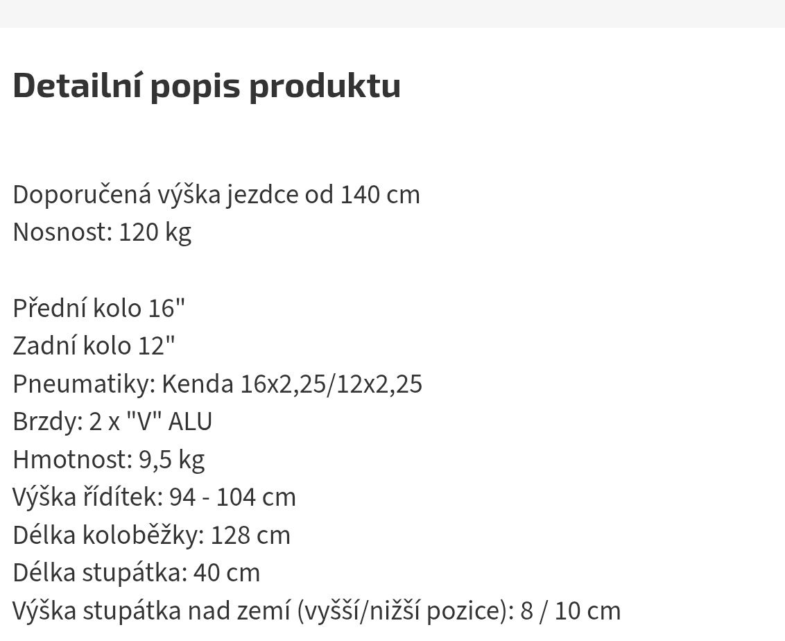 Koloběžka Yedoo - 2