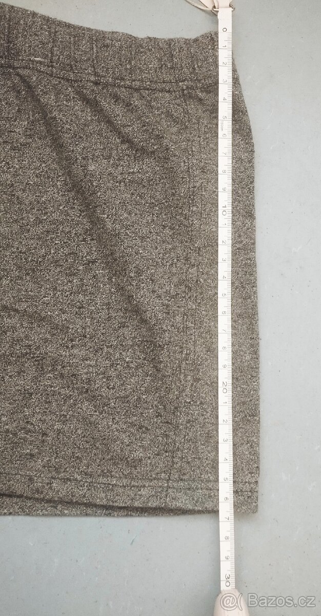 Tmavošedé melírované šortky - 2