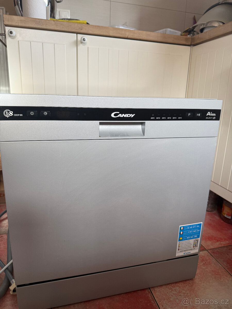 Stolní myčka Candy CDCP 8/E - stříbrná - 2