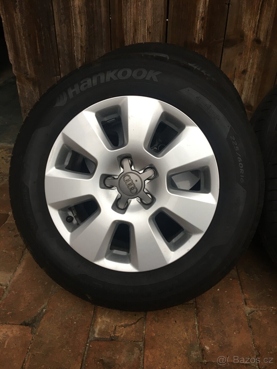 Alu sada Audi 5x112 R16 letní pneu - 2
